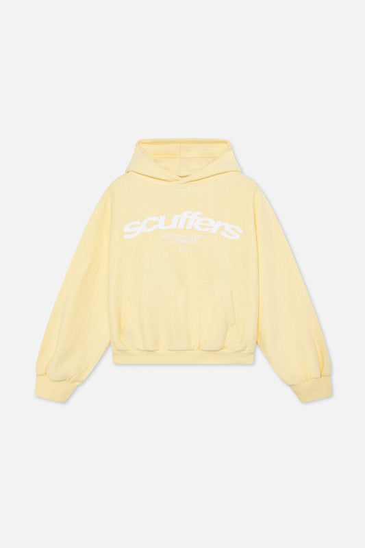 Sudadera con capucha icónica de rayas amarillas