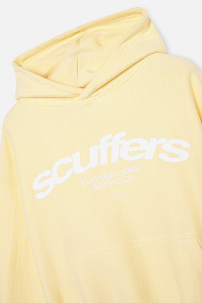 Sudadera con capucha icónica de rayas amarillas